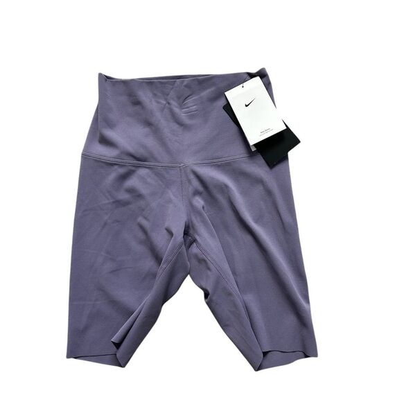 Nike Women's Zenvy Gentle-Support High-Waisted 8" Biker Shorts, XS, Violet, NWT - Picture 1 of 7